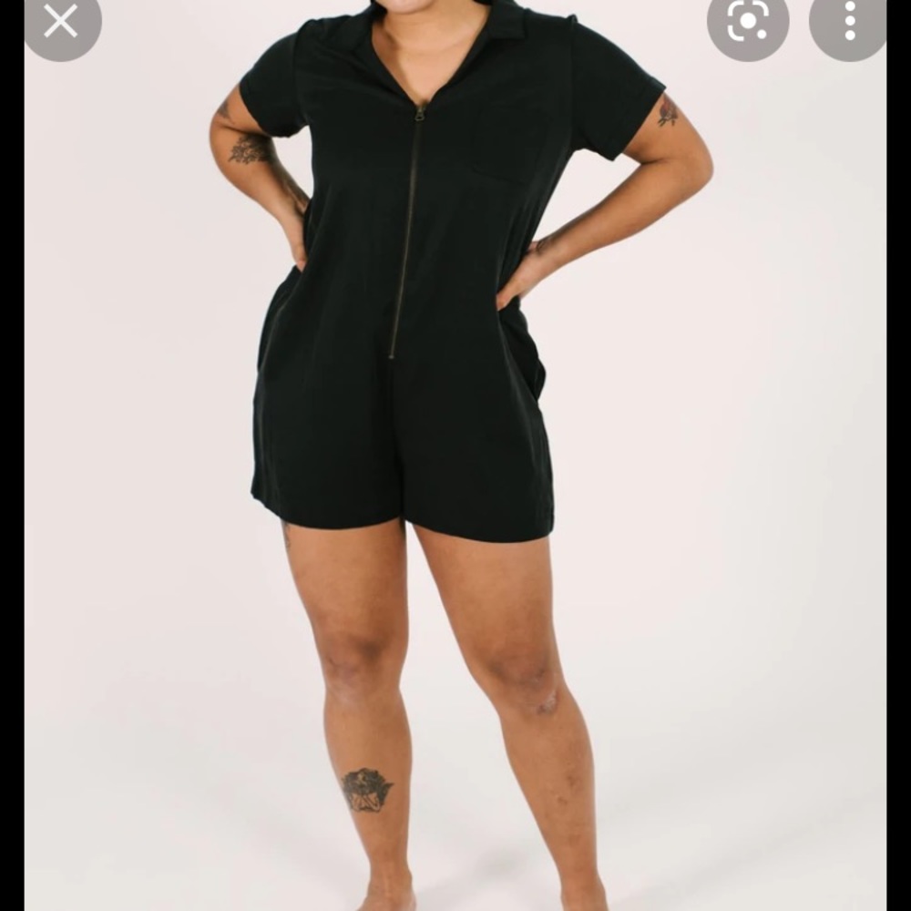 Smash + Tess shorty coveralls romper